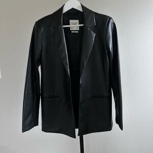 Abercrombie & Fitch Leather blazer